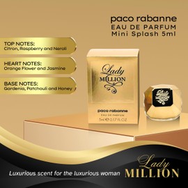 Lady Million Perfume for Women Mini Splash EDP 0.17 Fl oz