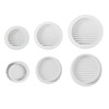 White Circular Ventilation Grille with Flyscreen - Round Air Vent