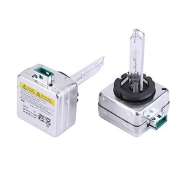 IKASEFU 2Pcs D3S Xenon Bulb 66340 6000K 35W 85V HID Headlight Bulbs D3S Xenon Headlight Replacement Super Light IP68 Waterproof