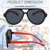 FEISEDY Kids Polarized Sunglasses Rubber Trendy Pilot for Boys Girls