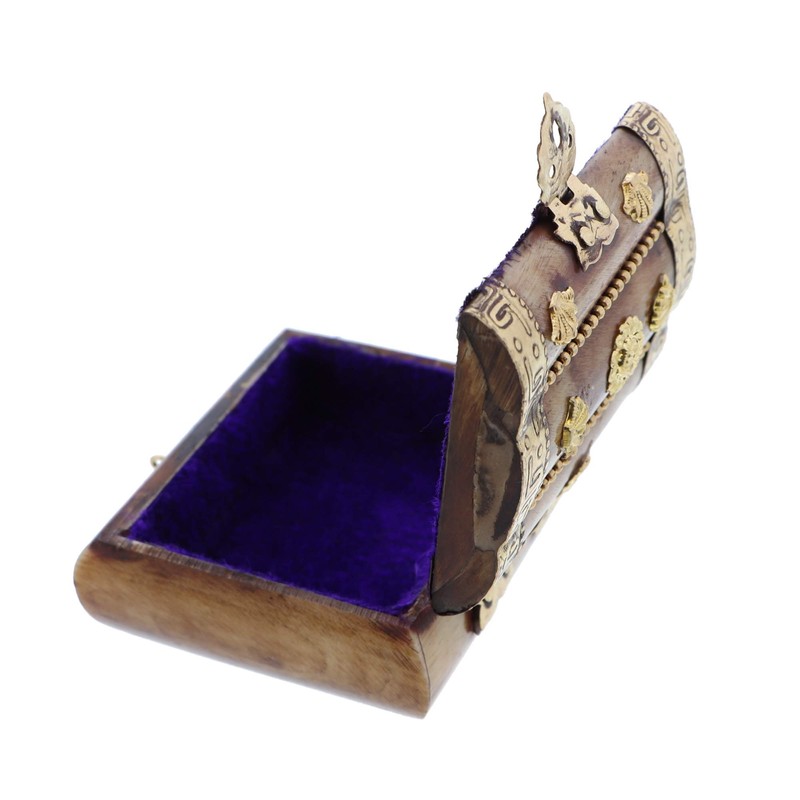 Gold Bone Box Decorative Keepsake Box - Small
