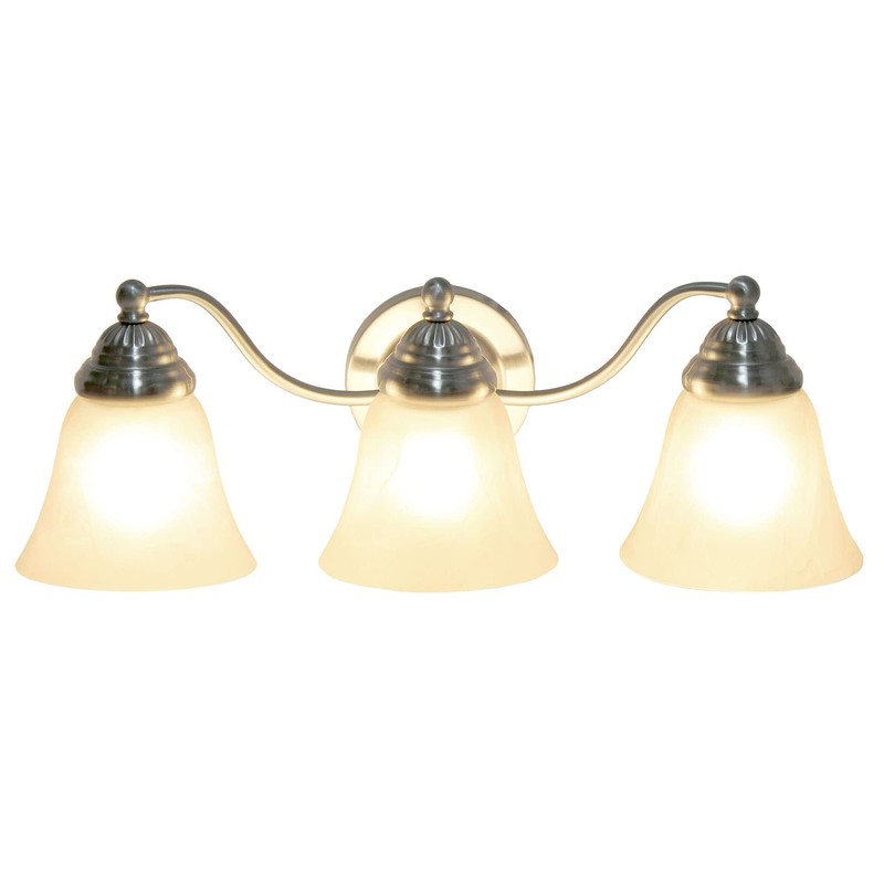 Simple Designs VT1023-BSN 19.25" Classic 3 Light Winding Metal and