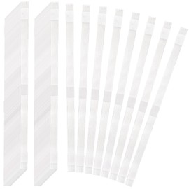 ZEAYEA 100 Pcs Glue Strips with Mesh Backing, 12 mm Hot Melt Adhesive Glue Strips for 80-110 Sheet Capacity, Thermal Binding Strips for Book Glue Binding Repair