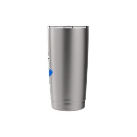 Brazillian Jiu-jitsu Skull with BJJ Blue belt Stainless Steel Insulated Tumbler