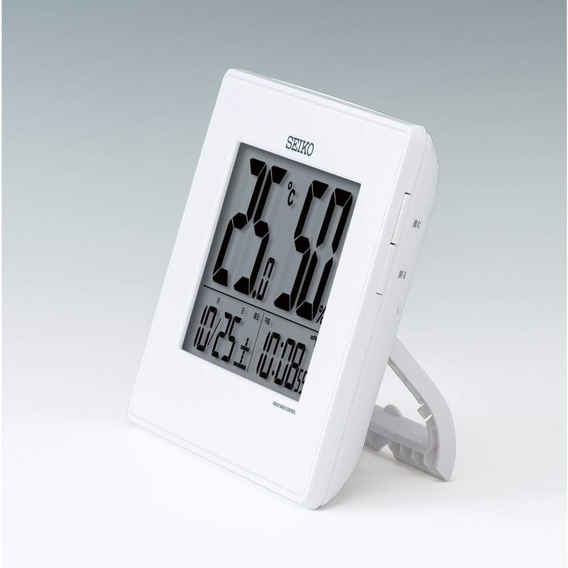 Seiko SQ798W Desk Clock, Alarm Clock, Wall Clock, Radio Control,