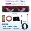 15inx4in Devil Eyes Light for Cars, Programmable LED Eyes, Flexible