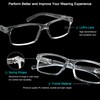 LUR READING GLASSES 6 Pack Spring Hinge Comfort Plastic Readers