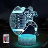SUPERHONGJIHAO Night Light for Children, 3D Rugby LED Lamp with