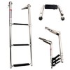 Amarine Made Heavy Duty 3 Steps Boat Marine Telescoping Stainless