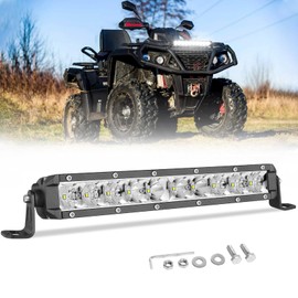 10 Inch Light Bar, Niwaker 50W Single Row LED Light Bar Spot Flood Combo Beam Driving Lights Off Road Reverse Backup Lighting Bumper Lights Waterproof Fog Lamps Slim LED Bars for Truck ATV UTV Boat