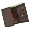 Marshal Kids Genuine Leather Small Trifold Children Wallet (Brown)