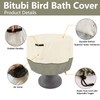 Bitubi Bird Bath Cover（24"x18"） 600D Oxford Cloth Garden Fountain Statue