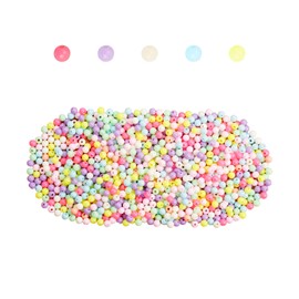 Tabanzhe 1500PCS Acrylic Beads-Colorful Craft Beads 6mm Round Frosted Bead Set for Jewelry Bracelet Necklace Phone Charm Making DIY Crafts Supplies