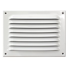 Upmann 54615 Weatherproof Aluminium Grill 20x15 cm White with Fly Screen – Pack of 1