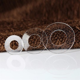 Liovns Mdingbao-Flat Washers PVC Washer M1.2 M1.4 M2 M2.5 M3 M4 M5 M6 M8 M10 M12 M20 Hard Plastic Pakking Transparante Isolatie Platte Paded, Corrosion and Durable