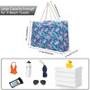 Bagandcute 29L Magnetic Snap Closure Beach Bag,7 Pockets Waterproof Pool