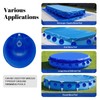 12 Pack Pool Cover Weights with Hooks, Leakproof PVC Pool