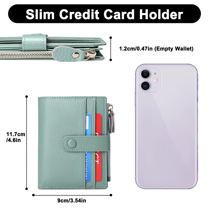 FALAN MULE Women's Small Leather RFID Protection Credit Card Holder