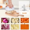 Manual Food Processor Vegetable Chopper, Portable Hand Pull String Garlic
