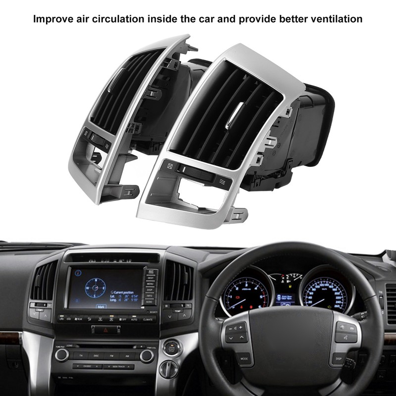 1 Pair Center Console Air Vent Outlet Grille Improve Air