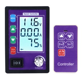 DC Motor Controller Current Monitoring CW CCW Reversible Motor Speed Regulator with Remote Control DC10‑55V