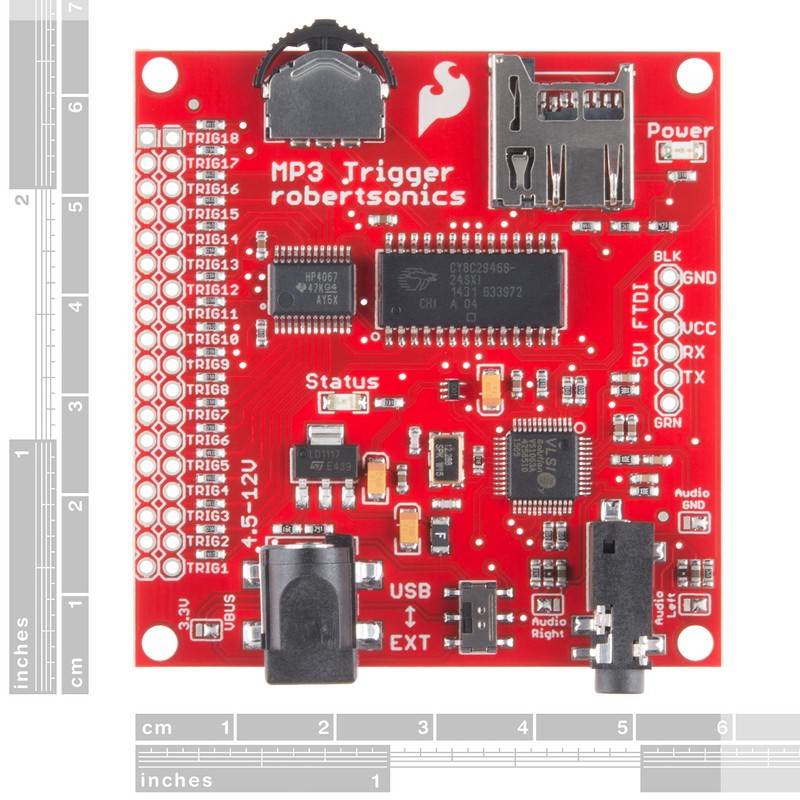 SparkFun MP3 Trigger - 18 Trigger inputs to Alternate Functions