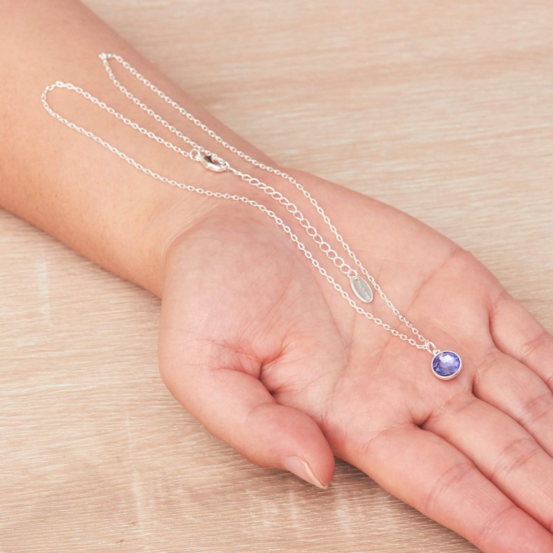 Philip Jones Light Purple Crystal Necklace Created with Zircondia® Crystals