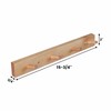 CONSDAN Hickory Coat Rack with 4 Hooks, Wall Mount for