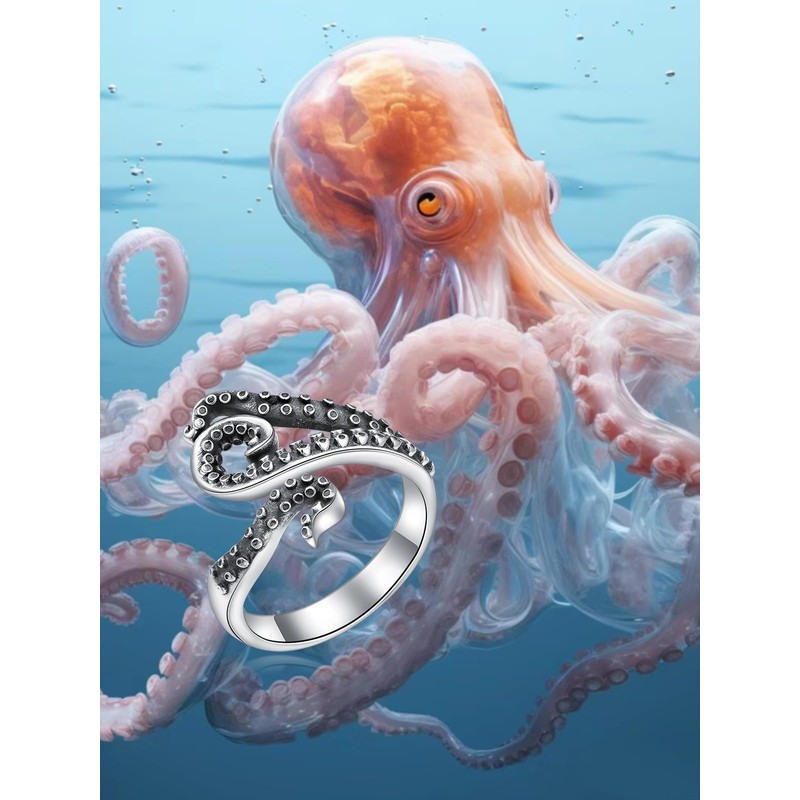 Shusukue Killer Whale Open Ring for Her Orca Open Ring