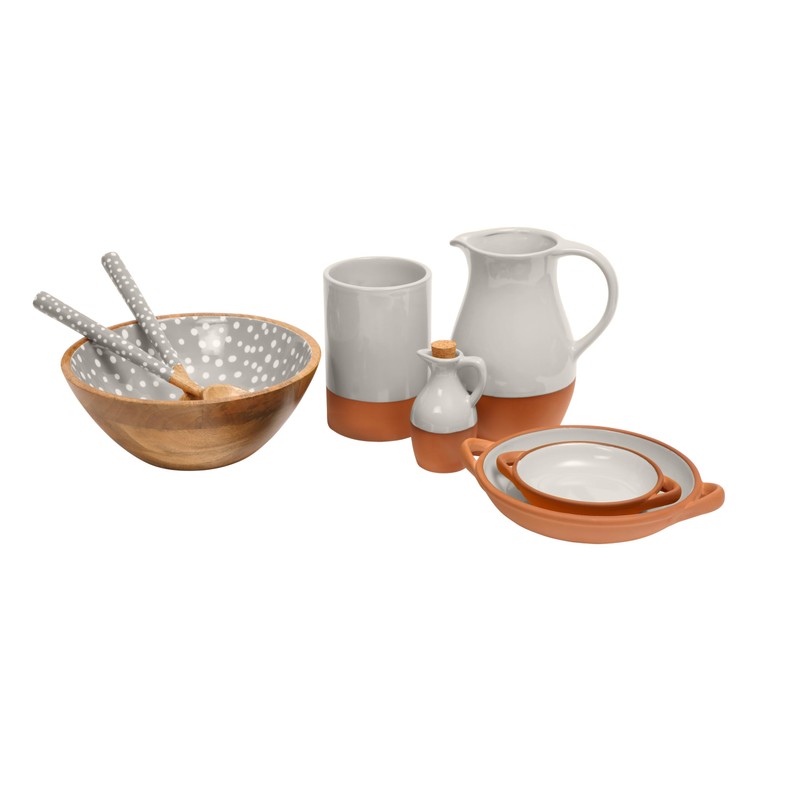 Dexam 16050220 Sintra Small Glazed Terracotta Tapas Dish-Stone