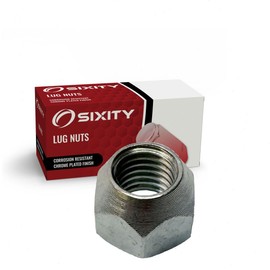 Sixity Auto Nickel Plated Bulge Open Wheel Lug Nuts - M14x2.0mm .64" Short