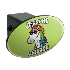GRAPHICS & MORE Trust Me I'm a Unicorn Funny Humor Oval Tow Trailer Hitch Cover Plug Insert