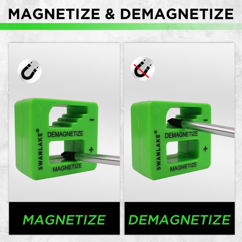 SWANLAKE 86PCS Magnetic Screwdriver Set,Includes Slotted/Phillips/Torx Mini Precision Screwdriver, Replaceable