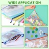 NICKLIN Pack of 6 Document Wallets A4 Document Folder Transparent