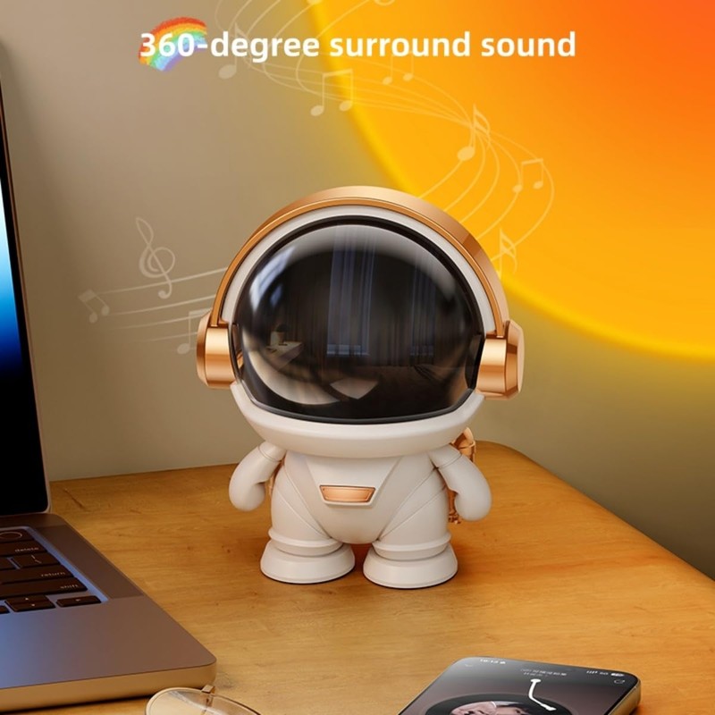 NEVKA Bluetooth Speaker, Portable Wireless Speaker with HiFi Sound Quality,Astronaut