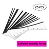 BAMTTOO Eyebrow Ruler Sticker 25 Pieces Eyebrow Mapping Shaping Sticker