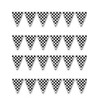 12x18 Black And White Checkered Bunting Flags Banner 100ft Long