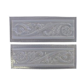 Roman Swirl Tile Border Plastic Craft Mold use with Concrete or Cement for Making into Tiles 6028