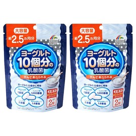 Unimatric Ricen Lactobacillus Containing Food, Chewable Tablets, Yogurt Contains 10 Pieces, Large Capacity 2.5 Months Supply, 200 mg, 154 Tablets, Set of 2