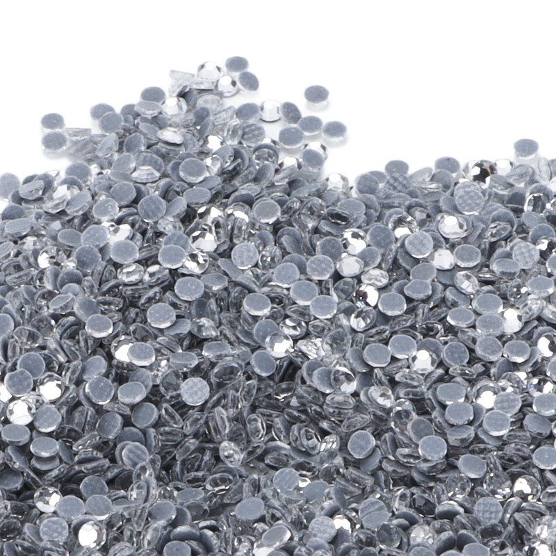 14400Pcs Flat Back Rhinestones Dazzling Colorful DIY Sturdy Iridescent Rhinestones