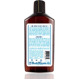 BushKlawz Man Wash (13.5 oz, Active Prince) All in One Hair Beard & Body Shampoo Conditioner Beard Wash Active Refreshing Scent