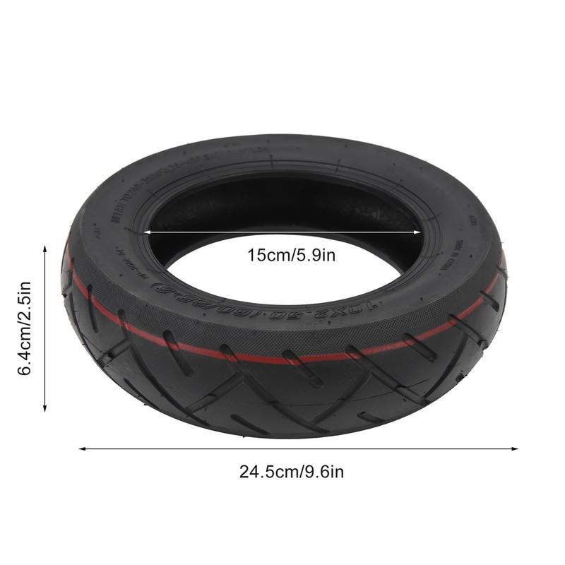 10x2.5 Electric Scooter Tire Rubber Impact Resistance Electric Scooter Replacement