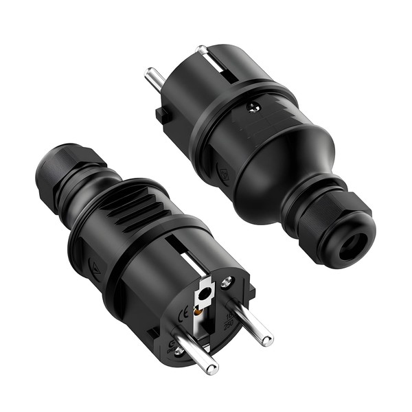 Oblinple Schuko Plug 250 V 16 A, Schuko Plug, Earthing