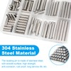 Yinpecly 110 Pcs 304 Stainless Steel Dowel Pin, M5 Cylindrical