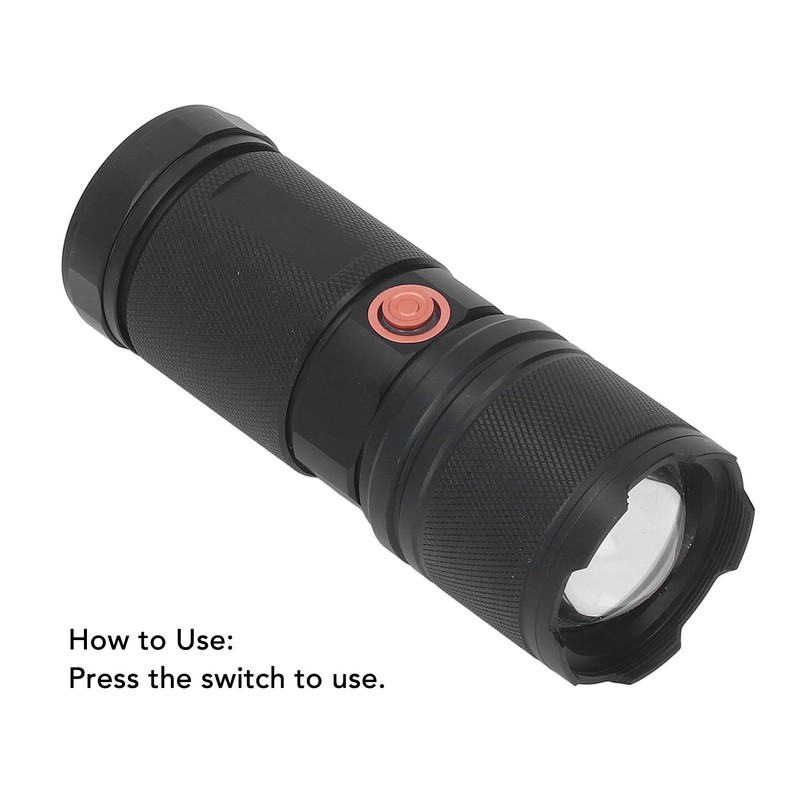 Flashlight High Brightness USB Charging Adjustable Focus Handheld Flashlight for