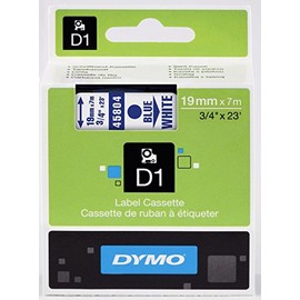 DYMO D1 Tape 19mm Blue on White