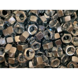 Brighton 5/8"-11  HEX NUT GRADE 5 ZINC PLATED UNC - PACK OF 10 PIECES