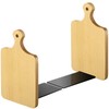 Jetec Wood Bookends, Kitchen Cookbook Bookends Quality Cutting Board Decorative