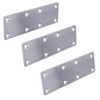 Hyever 3 Pieces Flat Straight Brace Bracket Steel Metal Mending