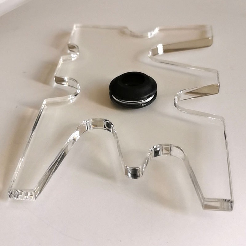 Billiard Bridge Head Portable Clear Acrylic Snooker Pool Cue Moosehead